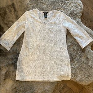 Beach coverup white size Med